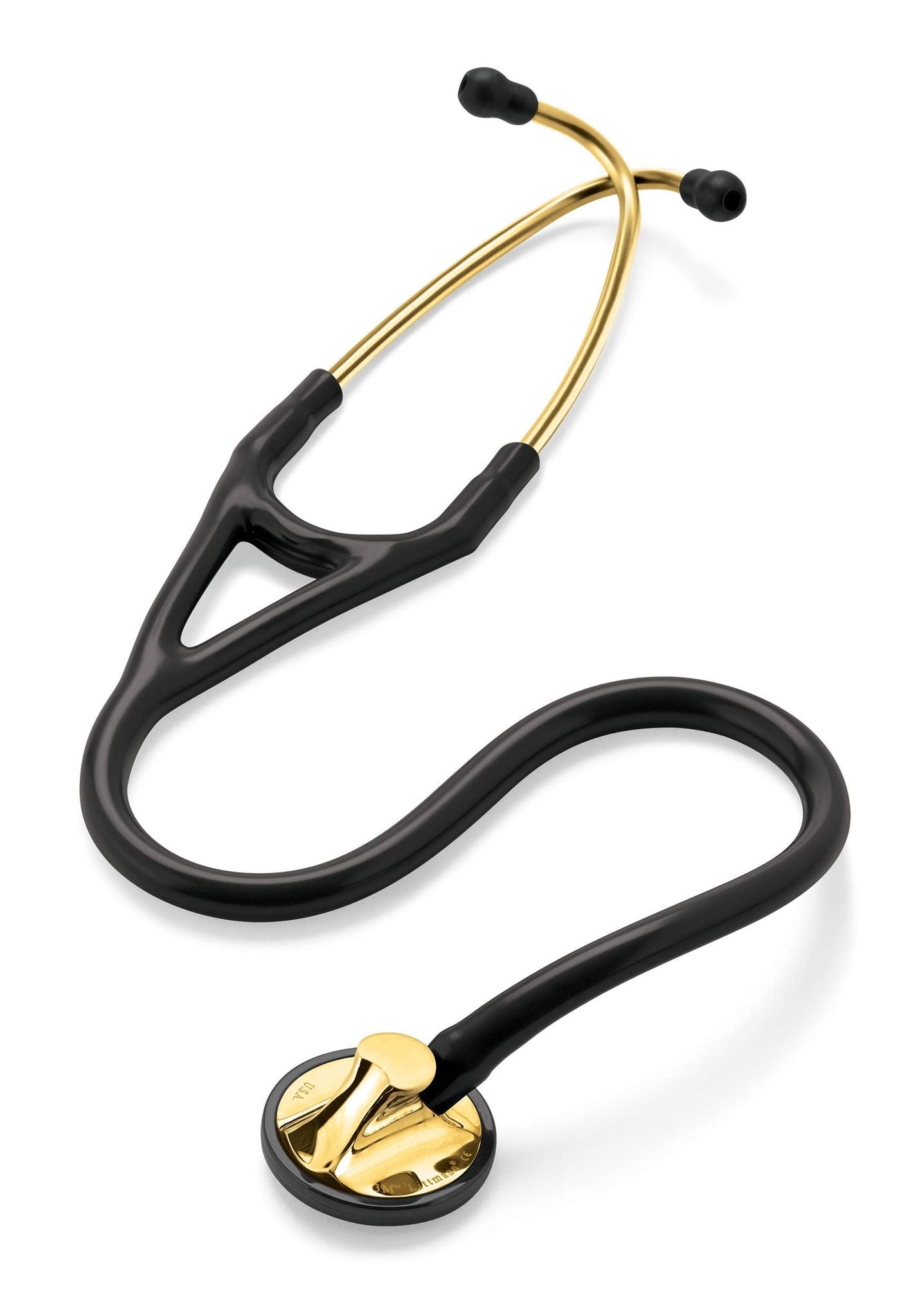 3M™ Littmann® Master Cardiology™ Stethoscope, Brass-Finish Chestpiece, Black Tube, 27 in, 2175