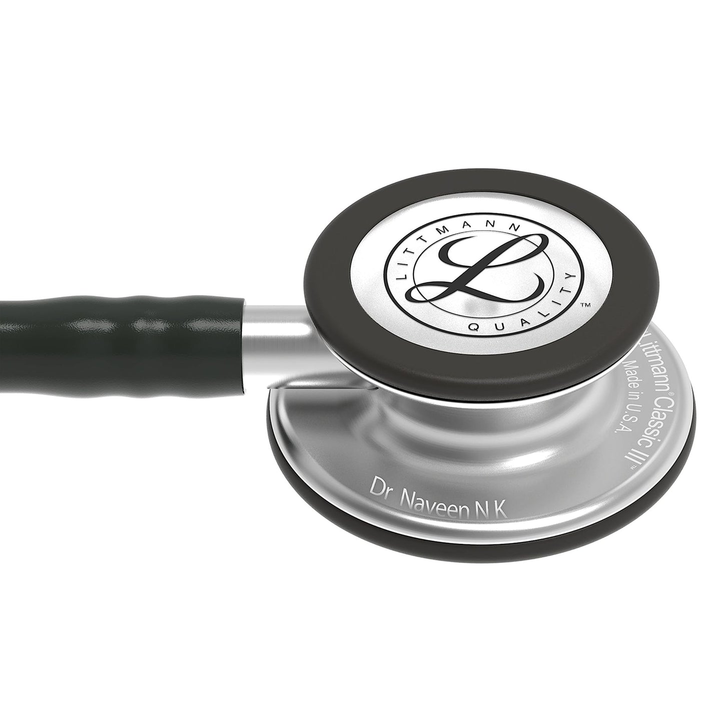 3M™ Littmann® Classic III™ Monitoring Stethoscope, Black Edition Chestpiece, Black Tube, 27 in, 5803
