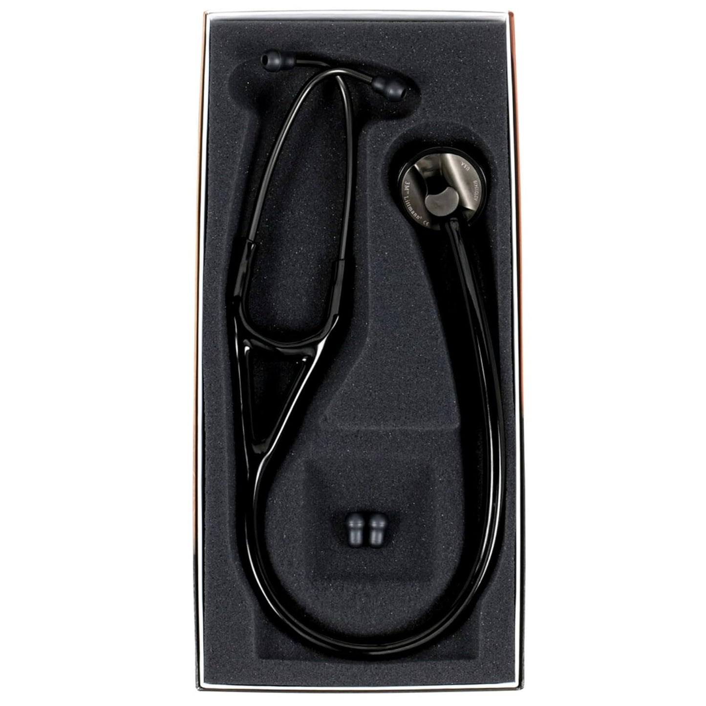 3M™ Littmann® Master Cardiology™ Stethoscope, Smoke-Finish Chestpiece, Black Tube, 27 in, 2176