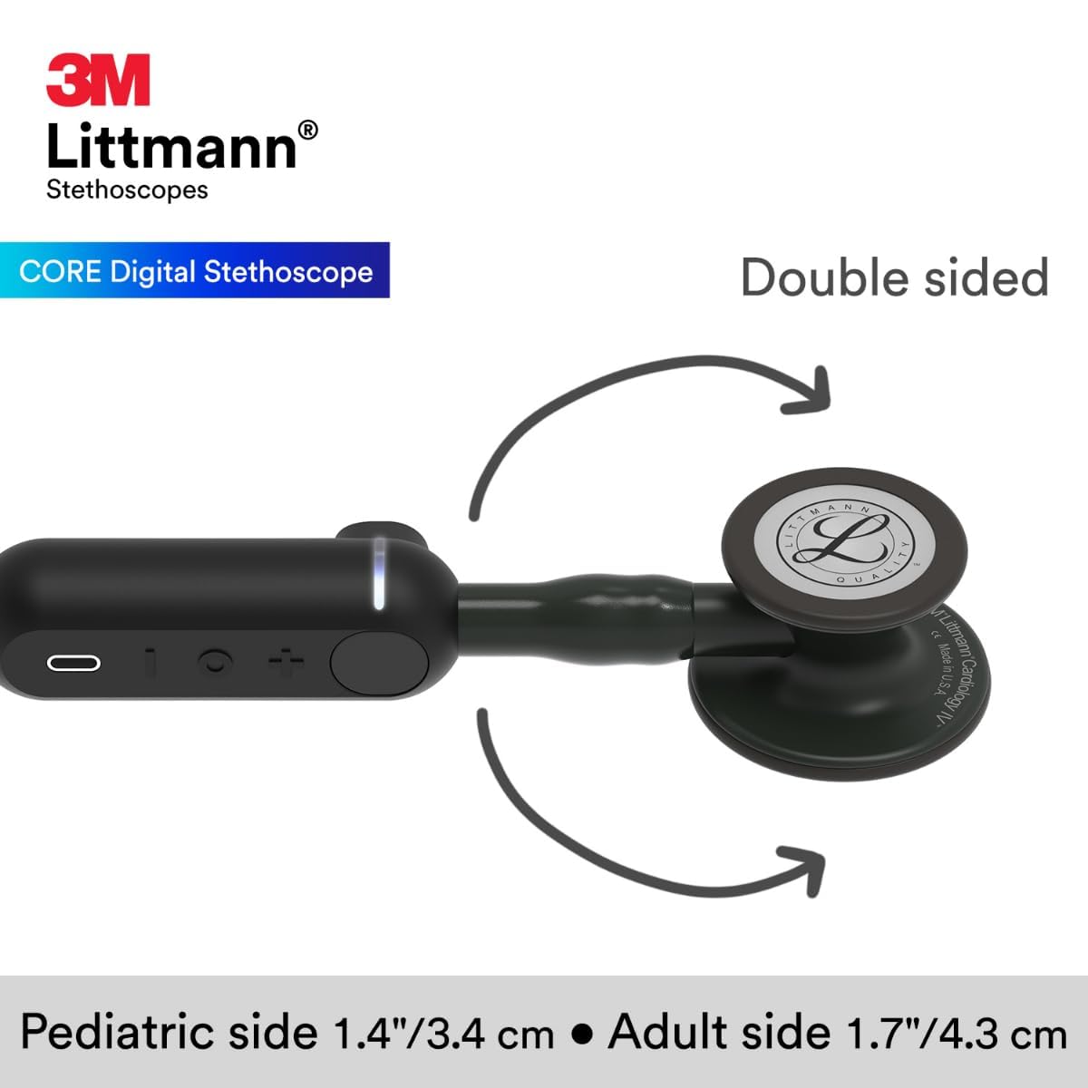 3M™ Littmann® CORE Digital Stethoscope
,8480,Black Finish
