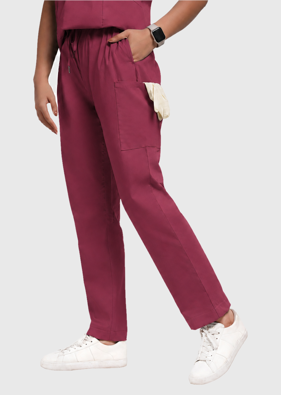 Scrub Pant - Women's Cotton 4 Pockets#color_Royal Plum