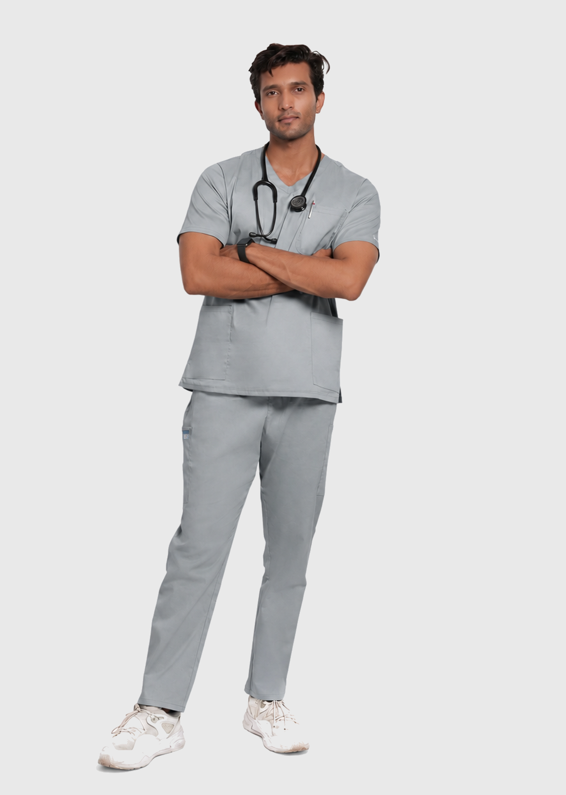 Scrub Pant - Men's Cotton 4 Pockets#color_Slate Grey