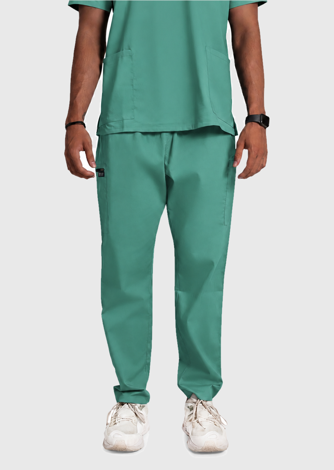 Scrub Pant - Men's Cotton 4 Pockets#color_Ocean Teal