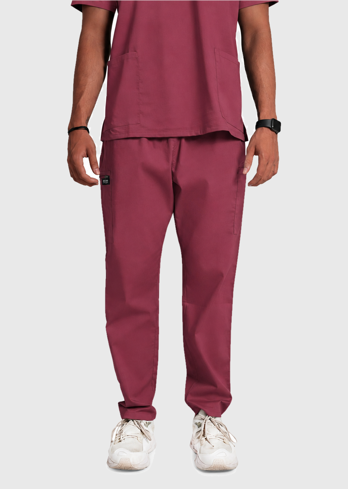 Scrub Pant - Men's Cotton 4 Pockets#color_Royal Plum