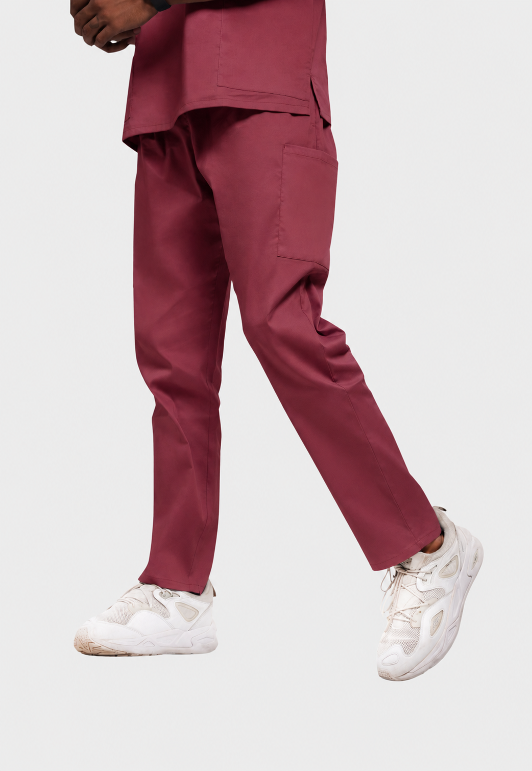 Scrub Pant - Men's Cotton 4 Pockets#color_Royal Plum