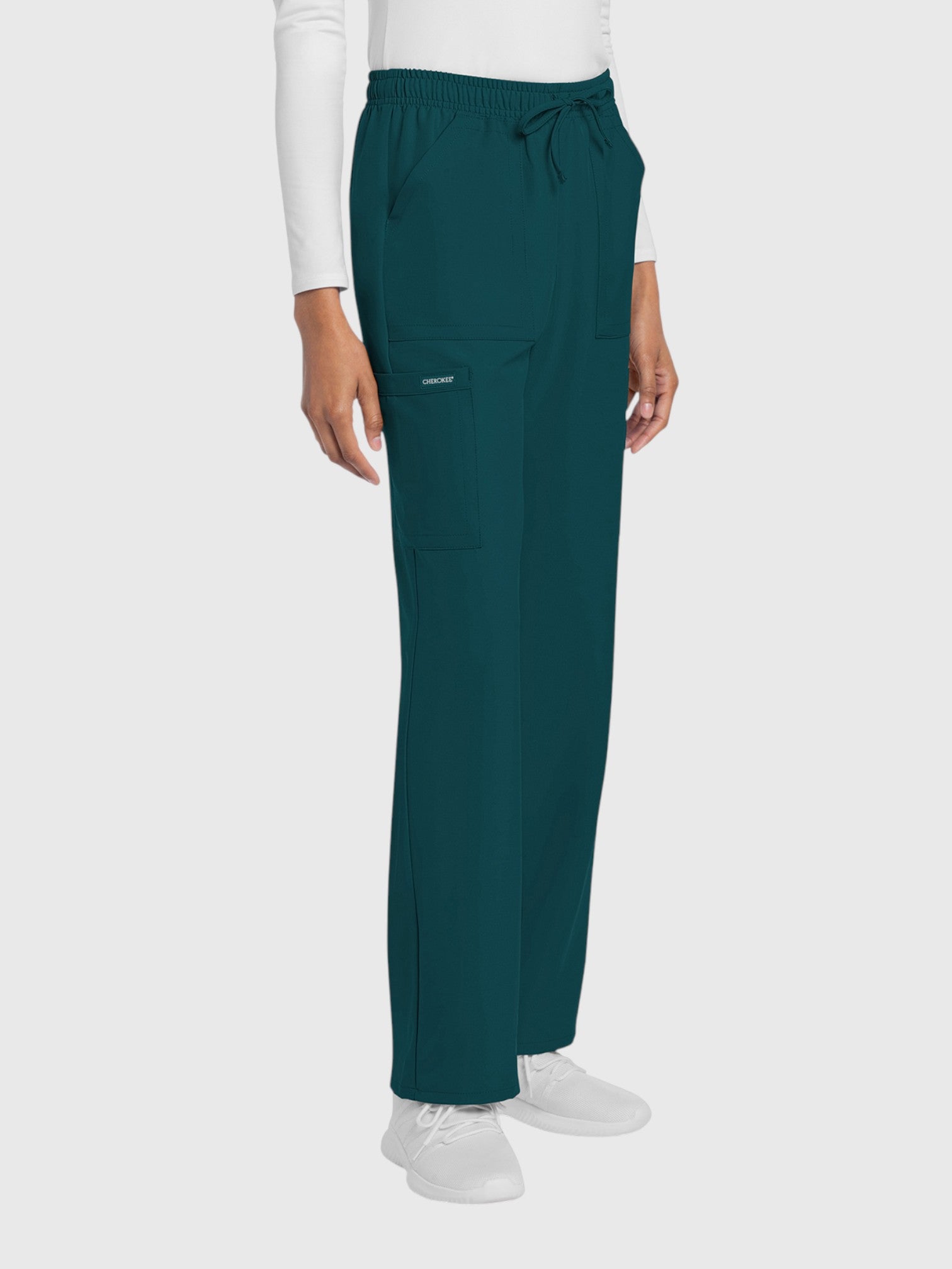 Straight Leg 4 Pocket Women’s Scrub Pant#Color_Caribbean Blue