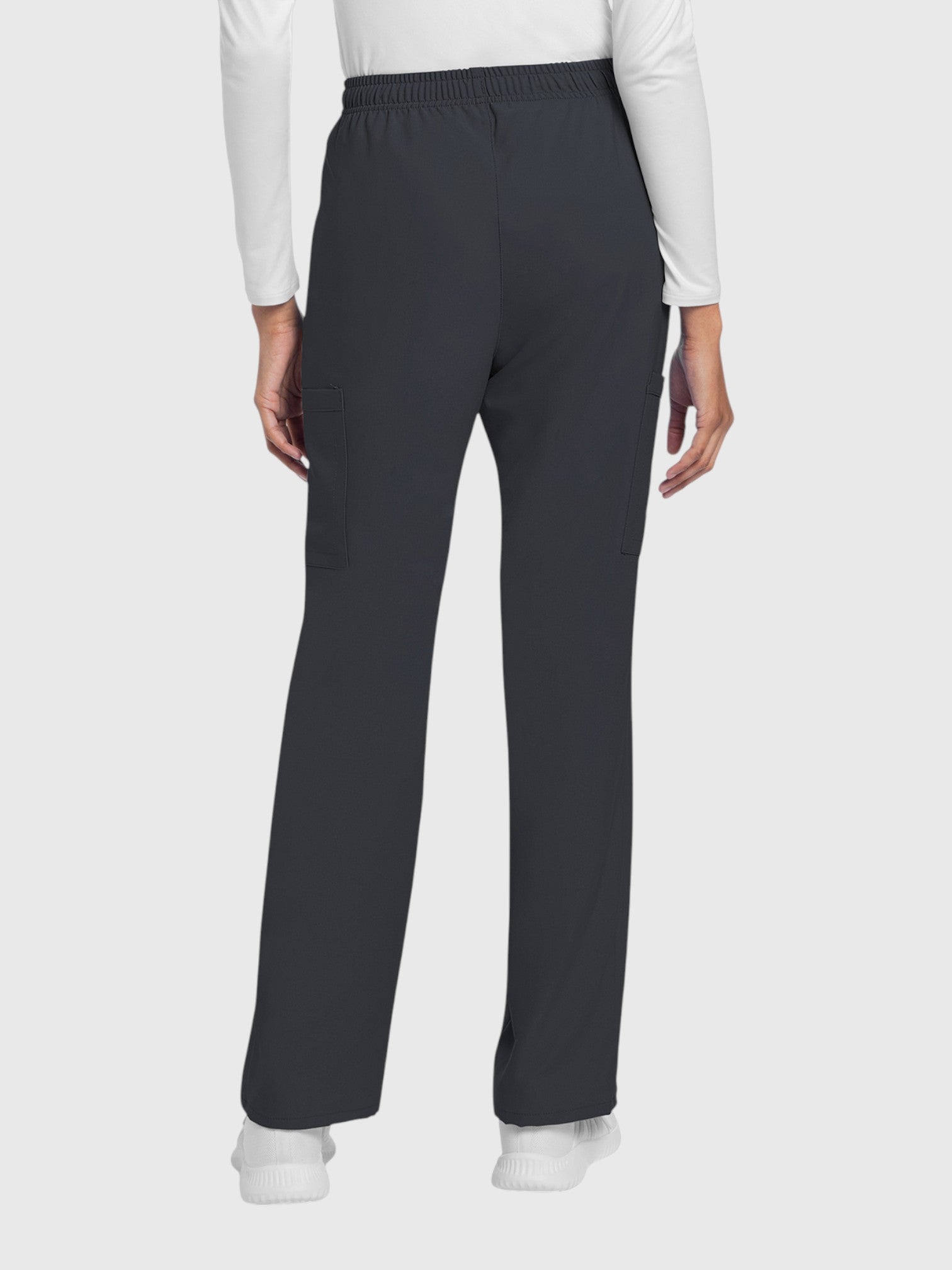 Straight Leg 4 Pocket Women’s Scrub Pant#Color_Pewter