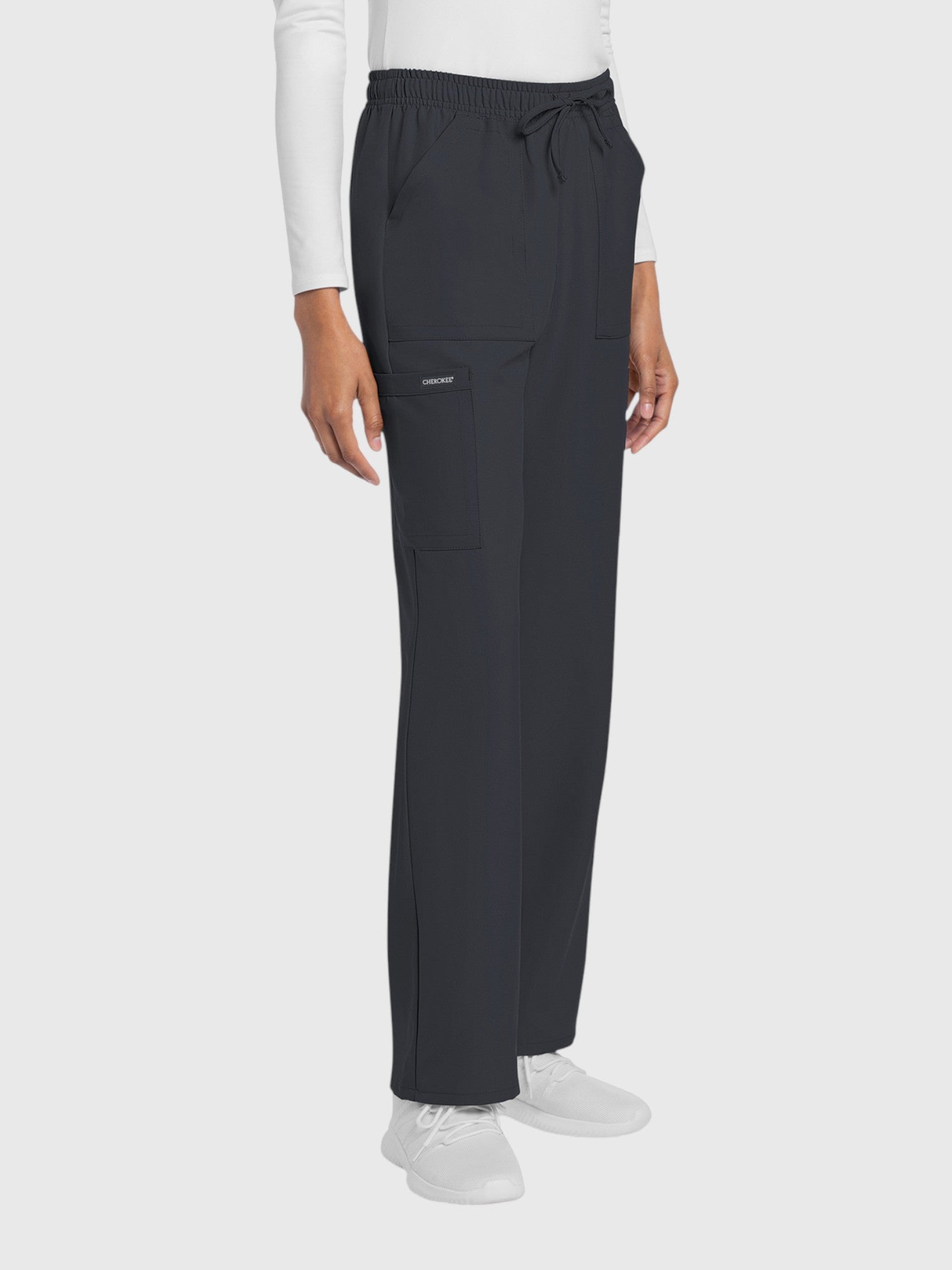 Straight Leg 4 Pocket Women’s Scrub Pant#Color_Pewter
