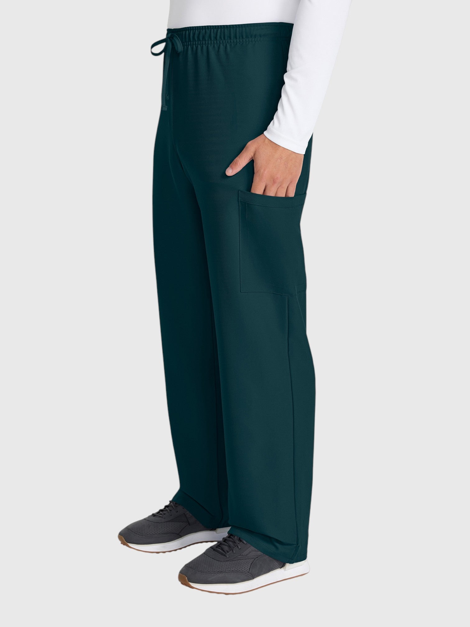 Straight Leg 3 Pocket Unisex Scrub Pant#Color_Caribbean Blue