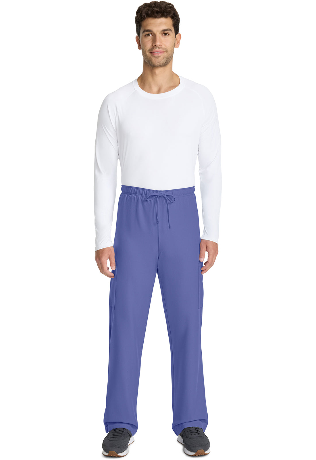 Straight Leg 3 Pocket Unisex Scrub Pant#color_Ciel Blue