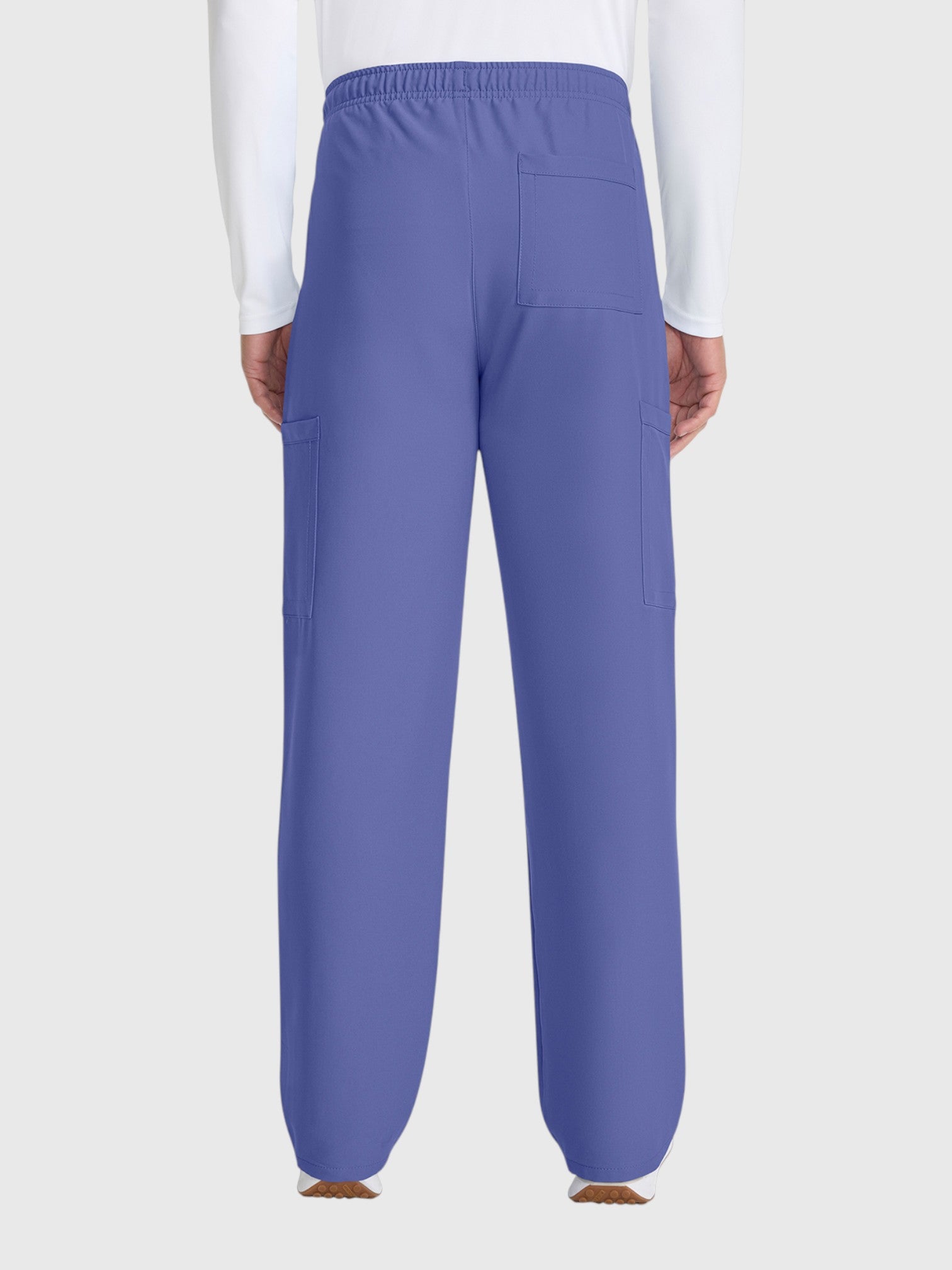 Straight Leg 3 Pocket Unisex Scrub Pant#Color_Ceil Blue
