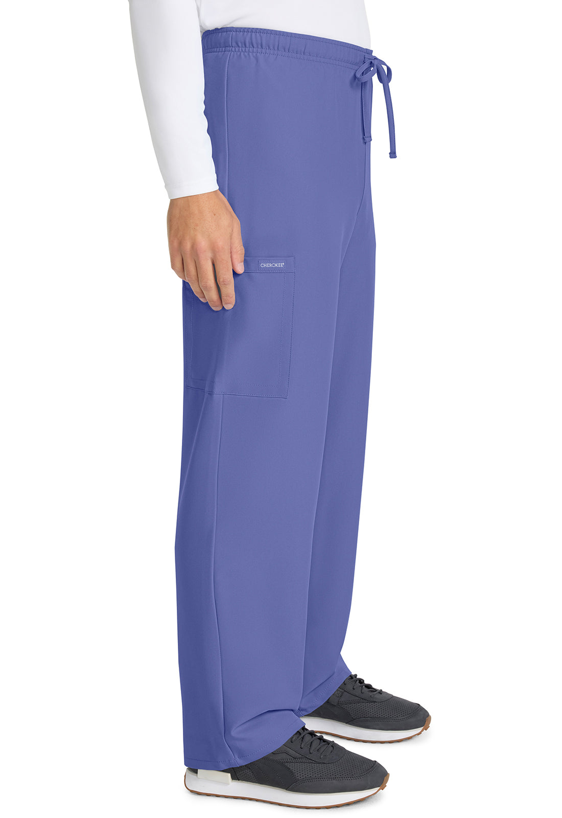 Straight Leg 3 Pocket Unisex Scrub Pant#color_Ciel Blue
