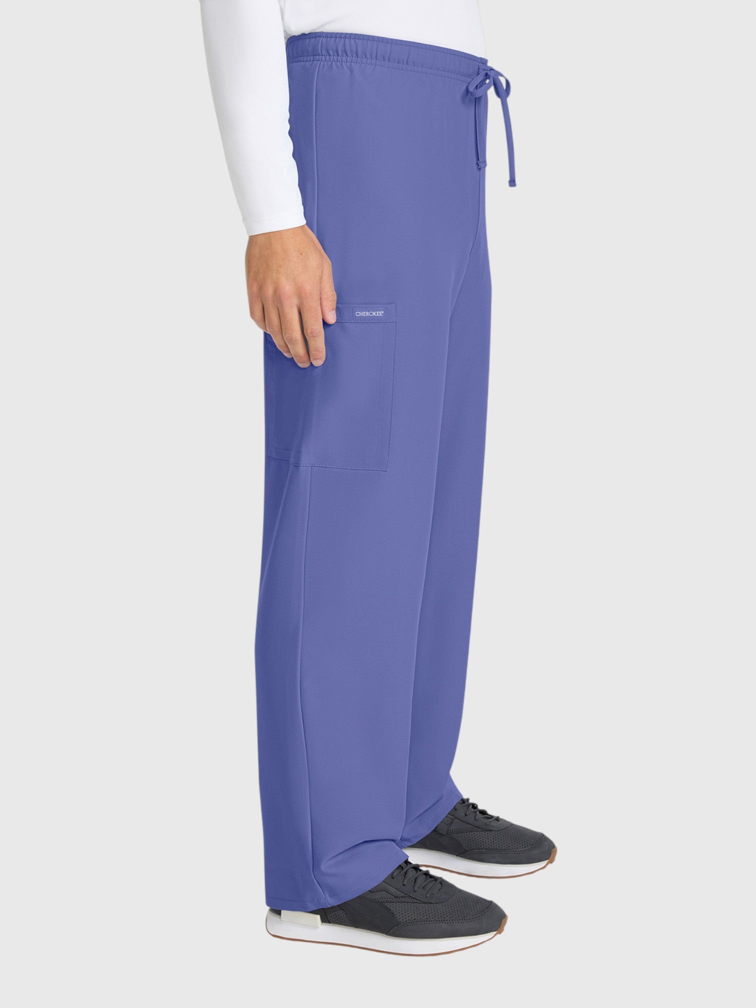 Straight Leg 3 Pocket Unisex Scrub Pant#Color_Ceil Blue