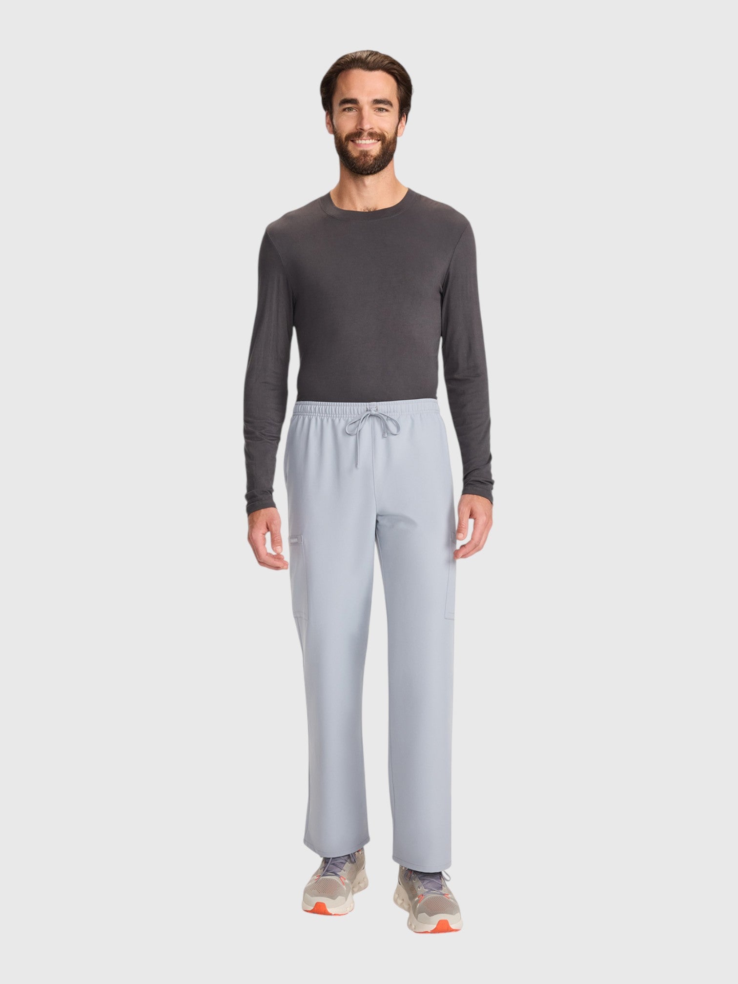 Straight Leg 3 Pocket Unisex Scrub Pant#Color_Grey