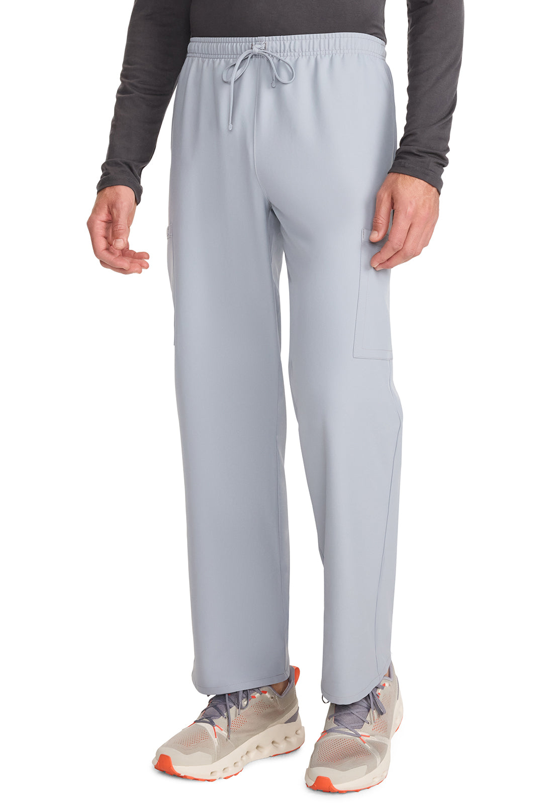 Straight Leg 3 Pocket Unisex Scrub Pant#color_Grey