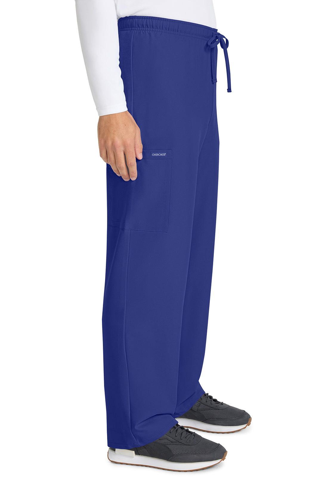 Straight Leg 3 Pocket Unisex Scrub Pant#color_Navy