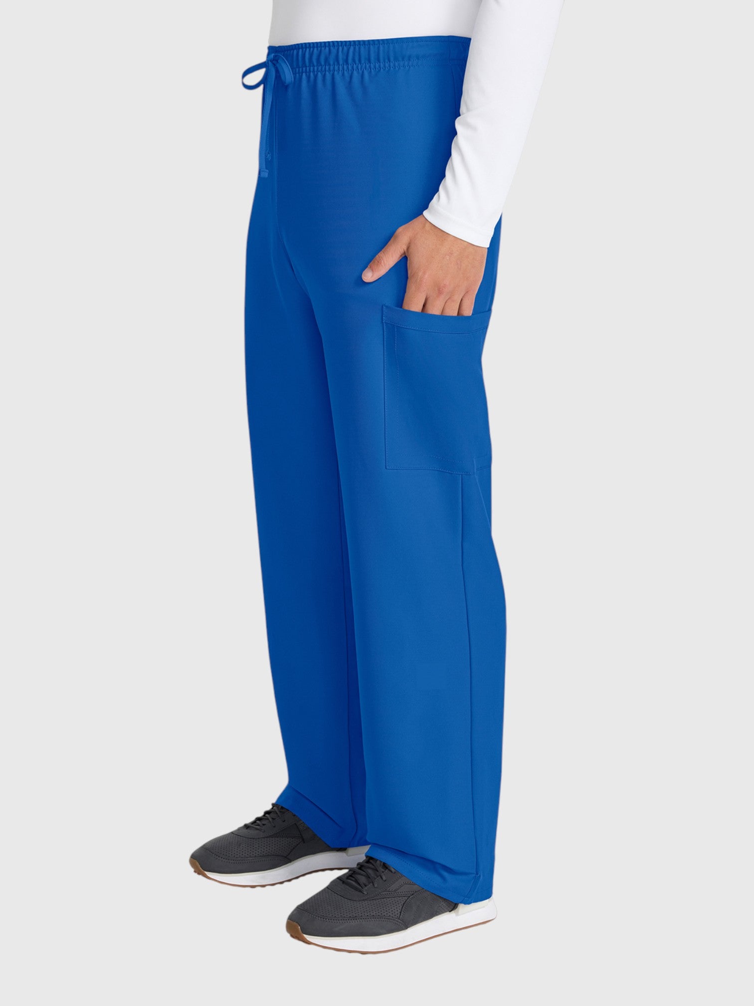 Straight Leg 3 Pocket Unisex Scrub Pant#Color_Royal Blue