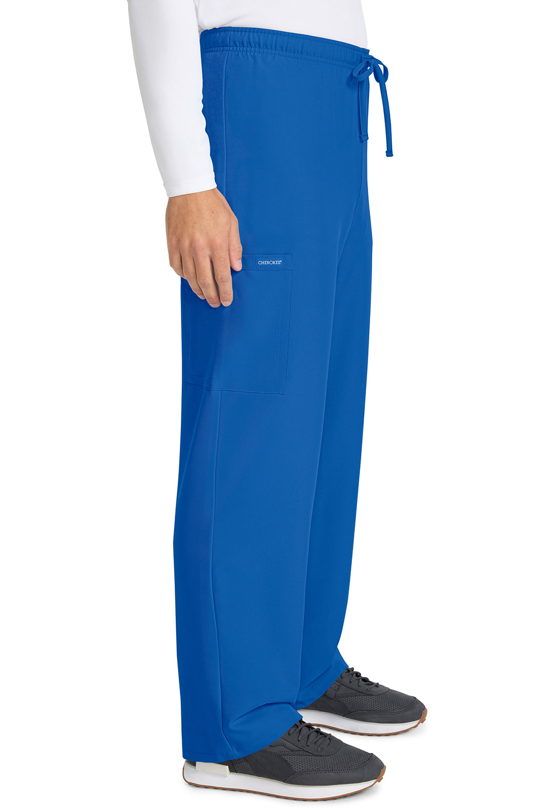 Straight Leg 3 Pocket Unisex Scrub Pant#color_Royal