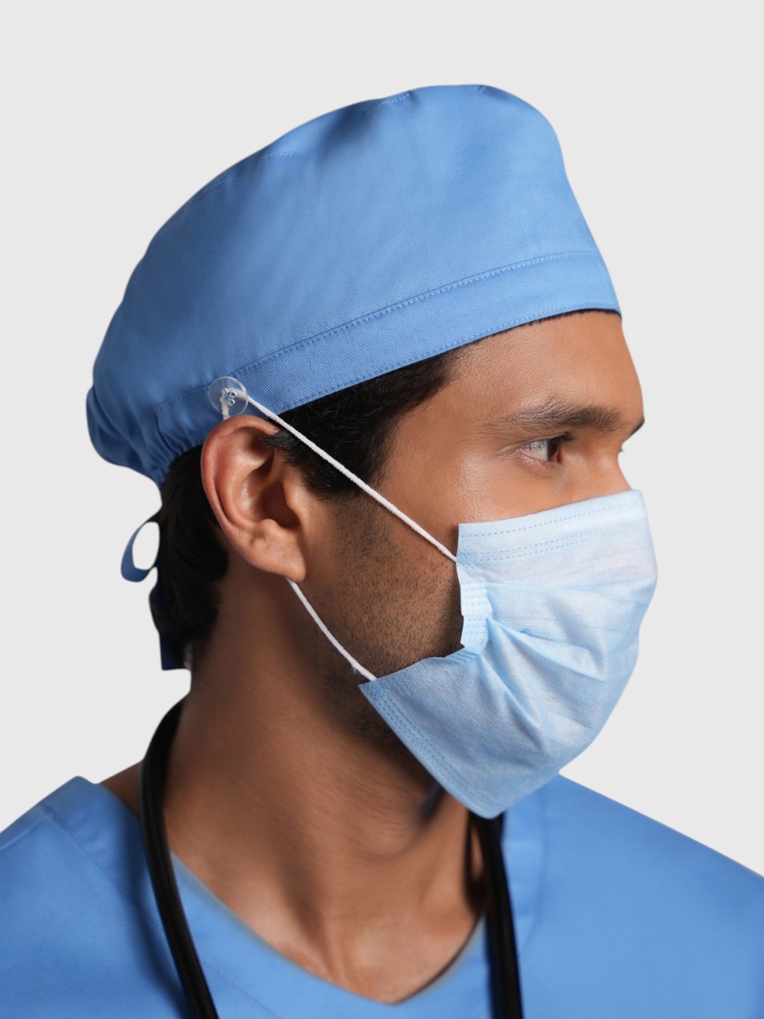 Halo Scrub Cap#Color_Ceil Blue