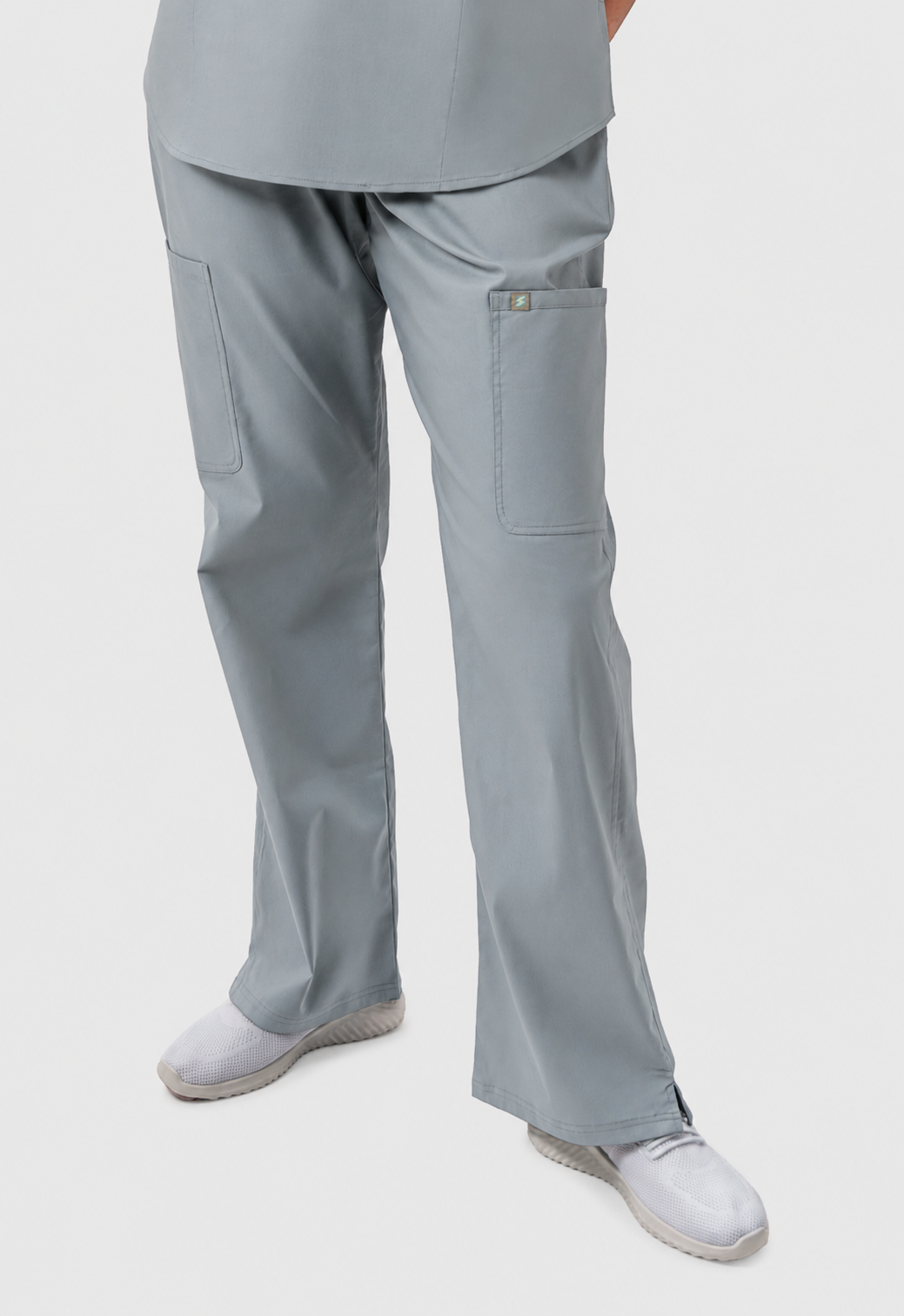 Wide Leg 5 Pockets Women's Scrub Pant#Color_Slate Grey