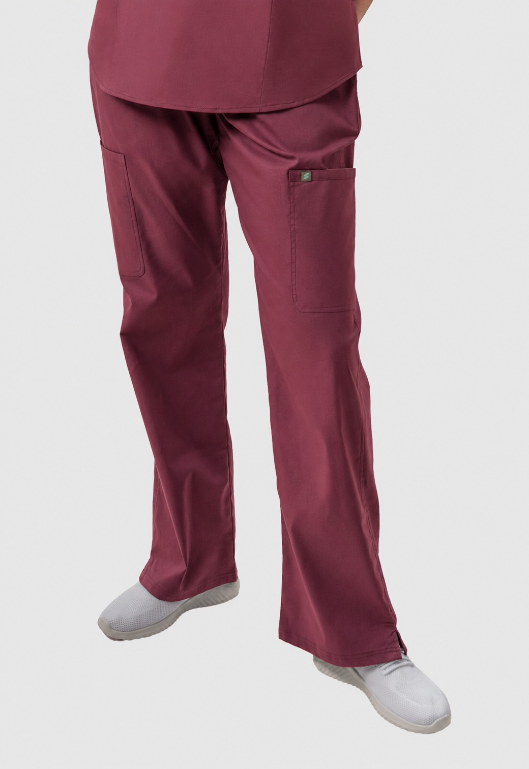 Wide Leg 5 Pockets Women's Scrub Pant#Color_Royal Plum