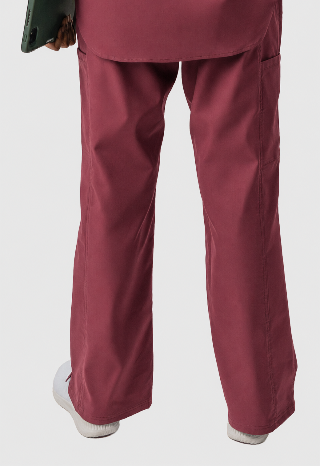 Wide Leg 5 Pockets Women's Scrub Pant#Color_Royal Plum
