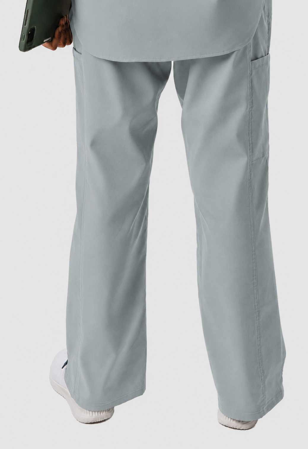 Wide Leg 5 Pockets Women's Scrub Pant#Color_Slate Grey