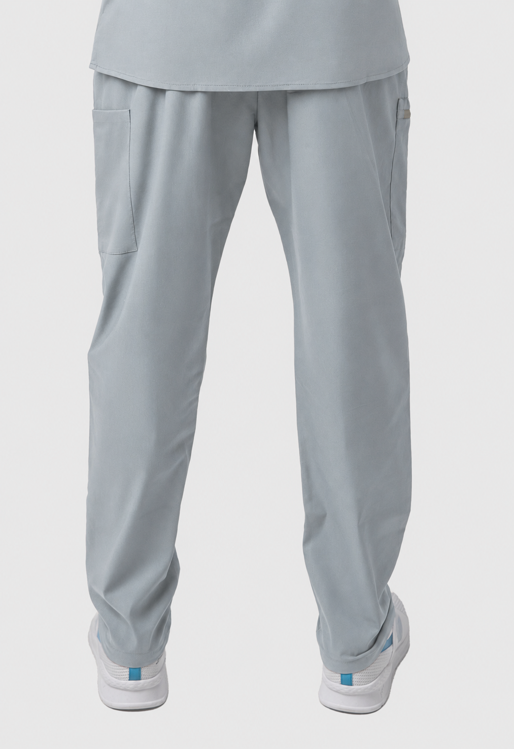 Straight 4 Pockets Men's Cotton Scrub Pant#Color_Slate Grey
