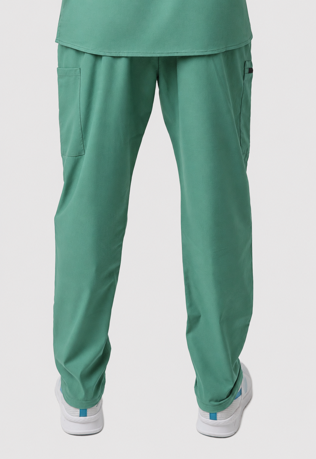 Straight 4 Pockets Men's Cotton Scrub Pant#Color_Ocean Teal