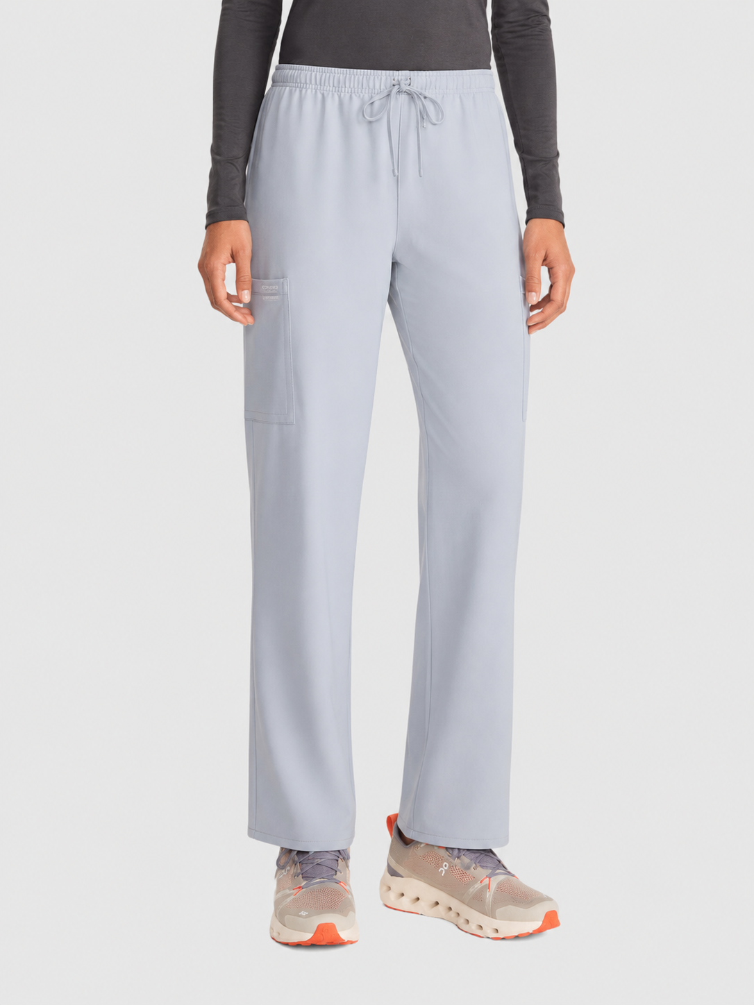 Straight Leg 3 Pocket Unisex Scrub Pant#Color_Grey