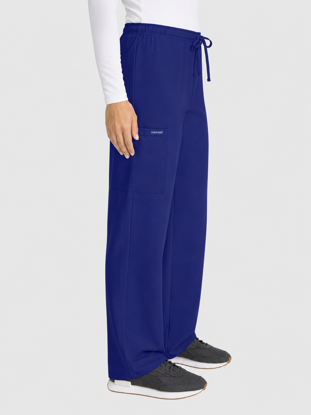 Straight Leg 3 Pocket Unisex Scrub Pant#Color_Navy Blue