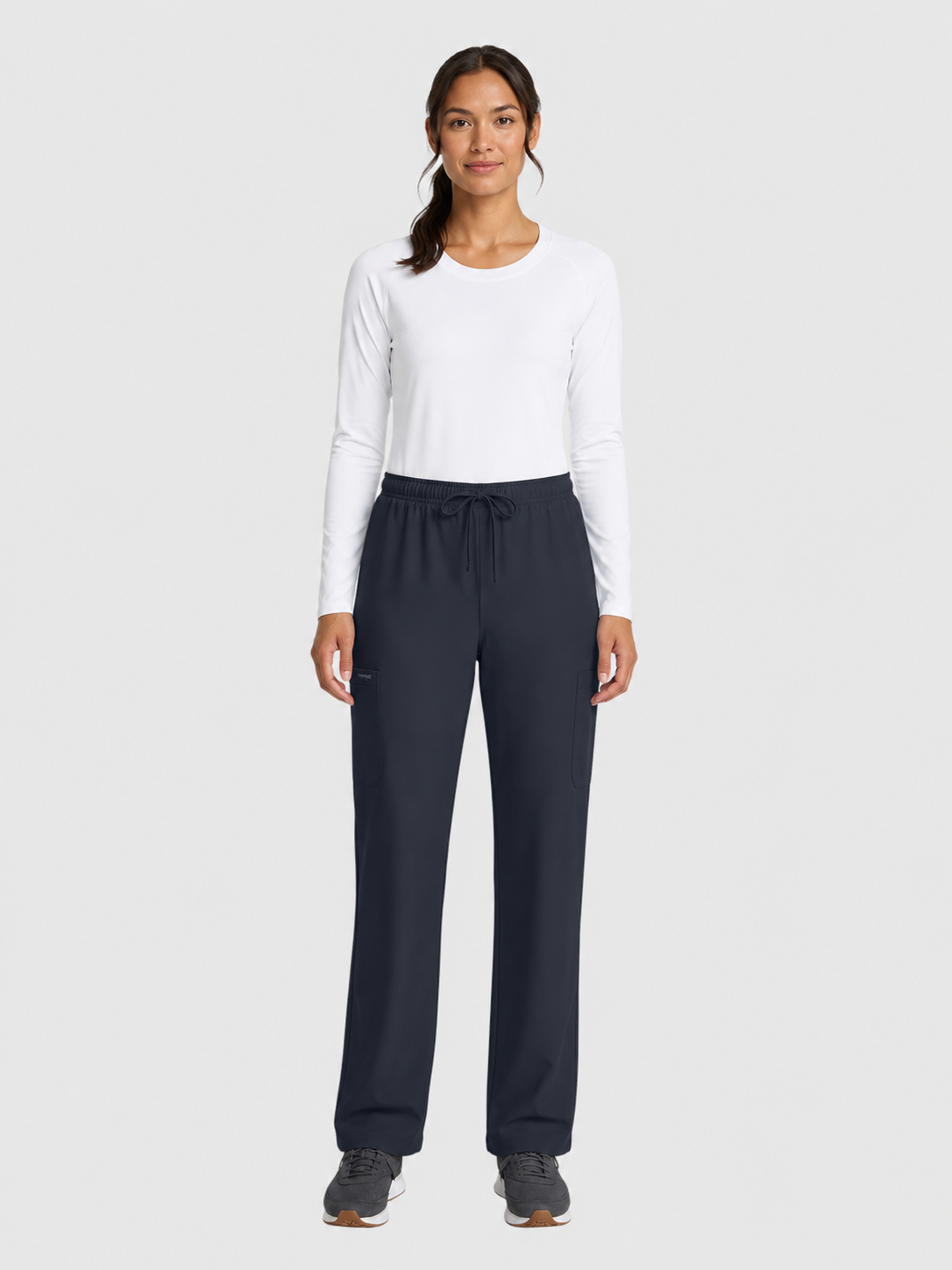 Straight Leg 3 Pocket Unisex Scrub Pant#Color_Pewter