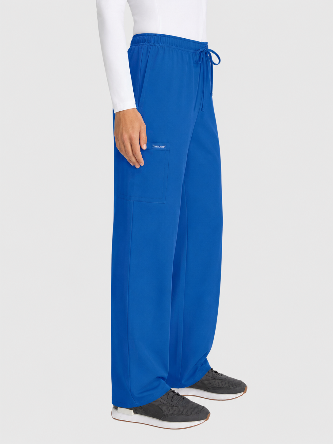 Straight Leg 3 Pocket Unisex Scrub Pant#Color_Royal Blue