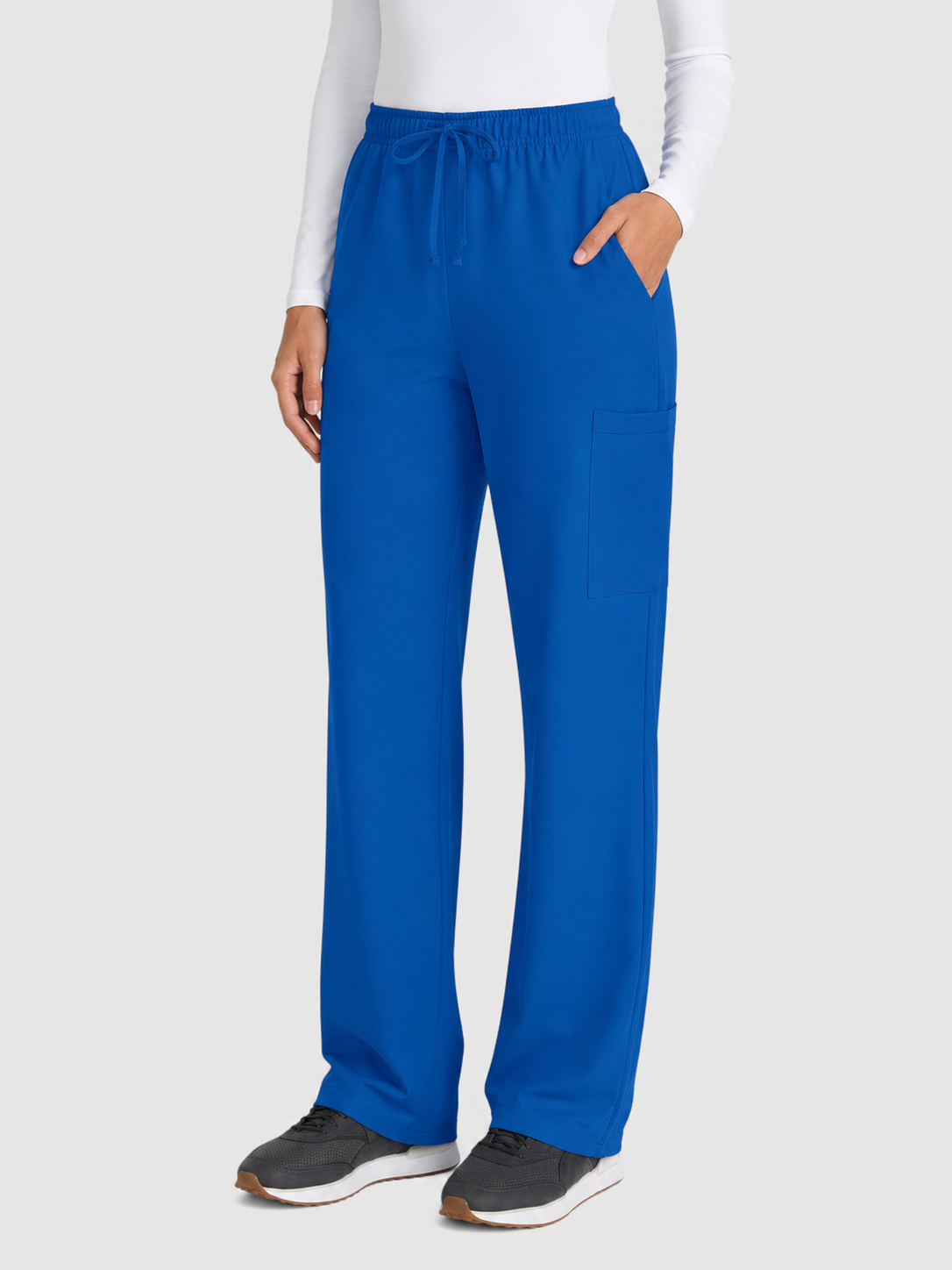 Straight Leg 3 Pocket Unisex Scrub Pant#Color_Royal Blue