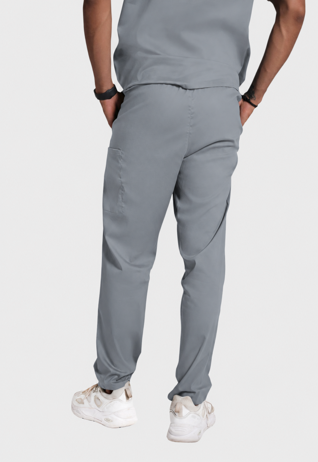 Scrub Pant - Men's Cotton 4 Pockets#color_Slate Grey