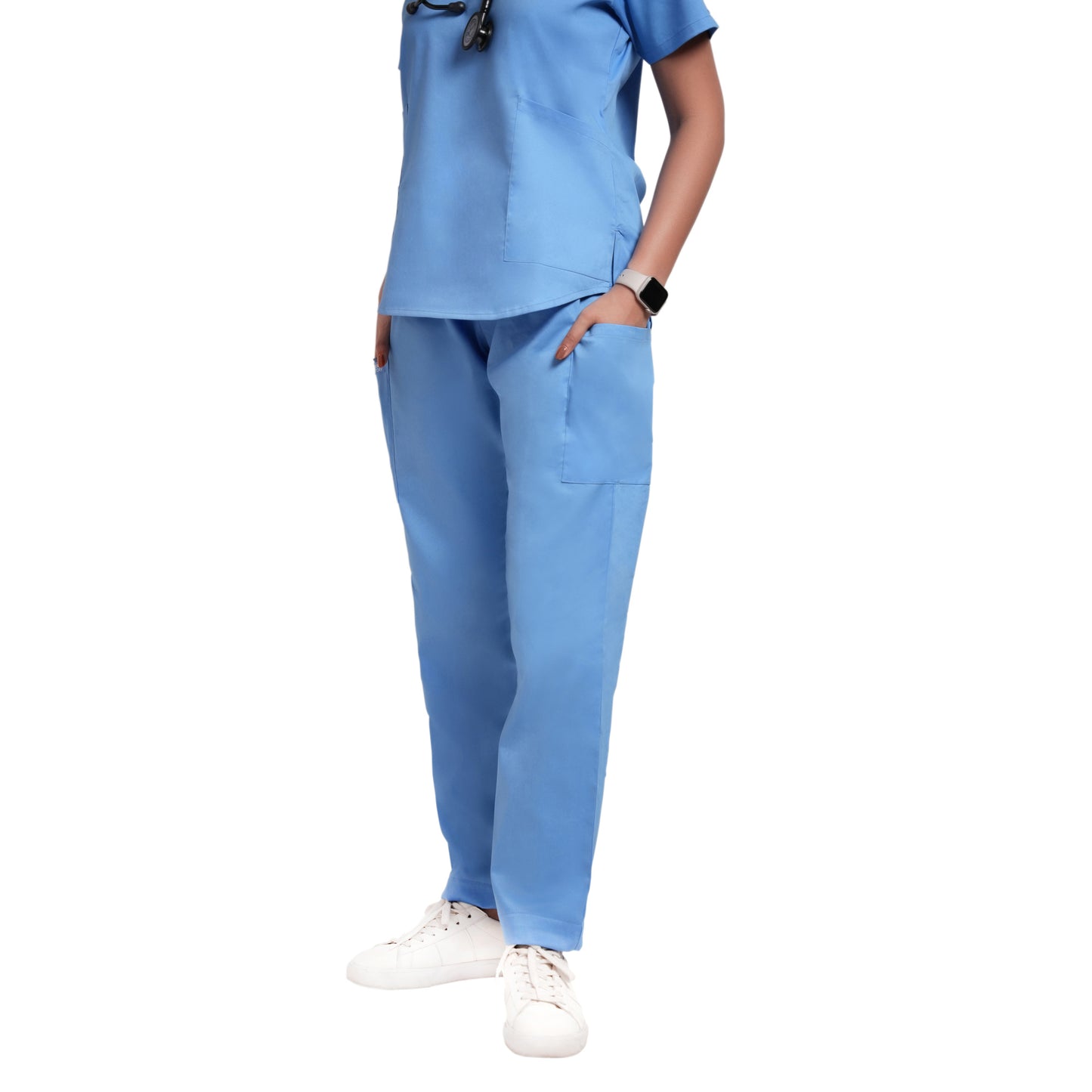 Scrubstory LivFresh Woman Scrub Grace Bottom Classic-Ceil Blue
