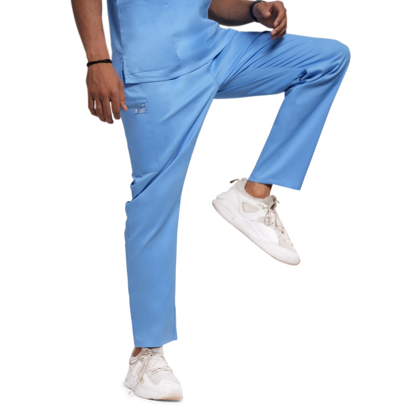 Scrubstory LivFresh Mens Scrub Bottom Audere Classic Fit-Ceil Blue