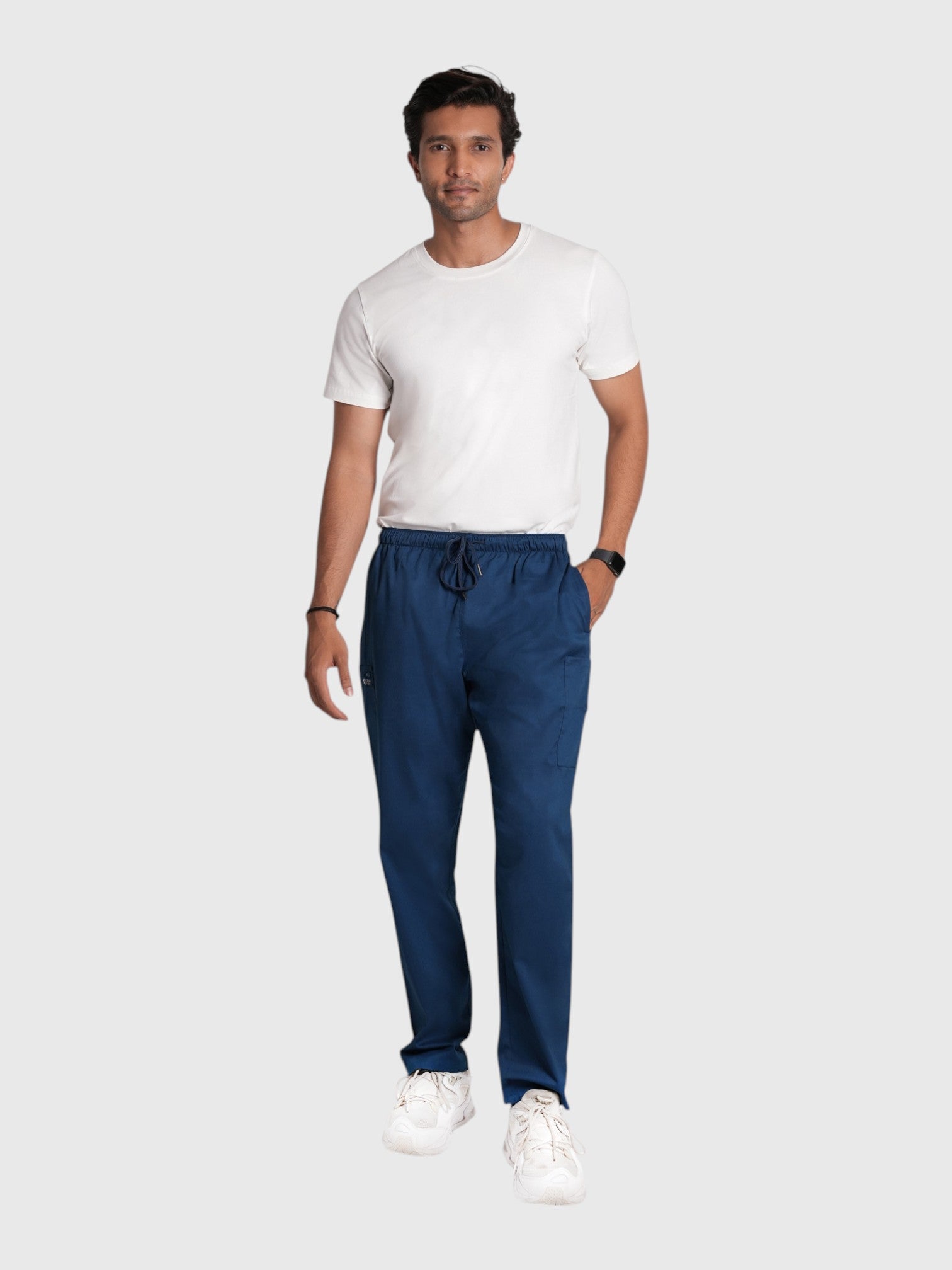 CloudFresh Men Half Sleeve Underscrub#Color_White