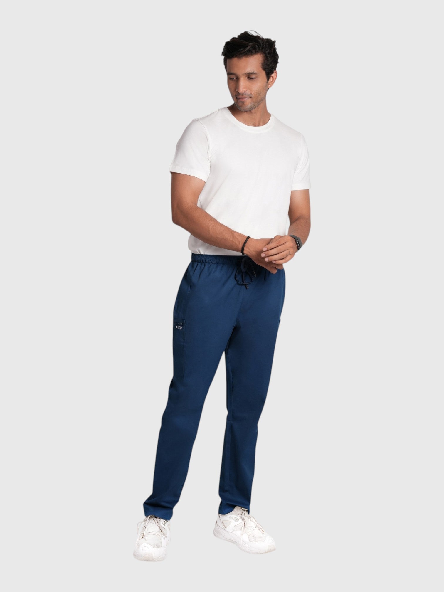CloudFresh Men Half Sleeve Underscrub#Color_White