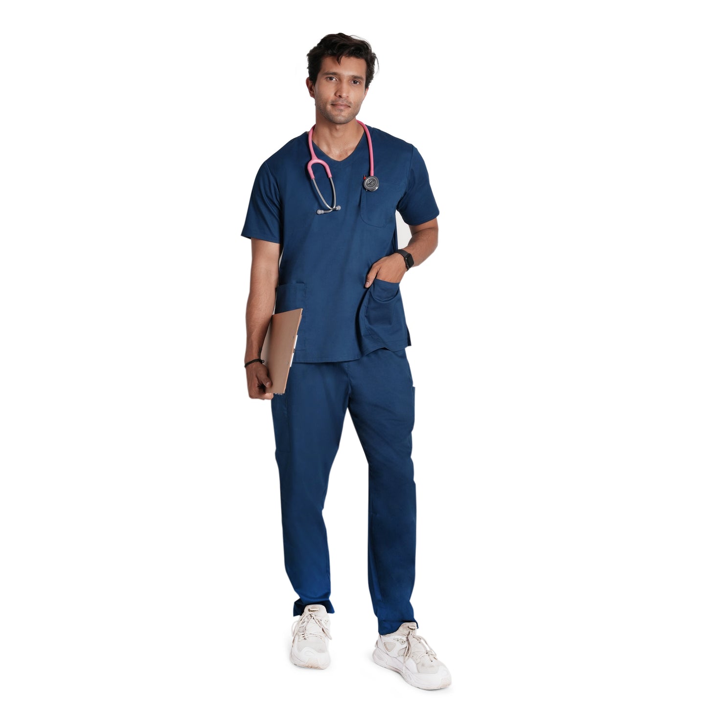 Scrubstory LivFresh Mens Scrub Top, Audere Classic Fit