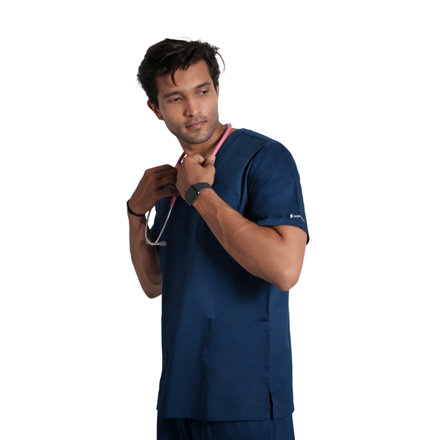 Scrubstory LivFresh Mens Scrub Top, Audere Classic Fit