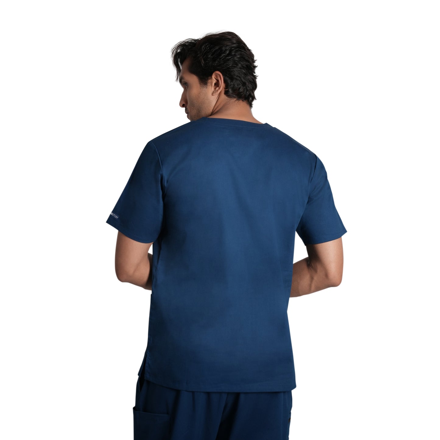 Scrubstory LivFresh Mens Scrub Top, Audere Classic Fit-Air Blue