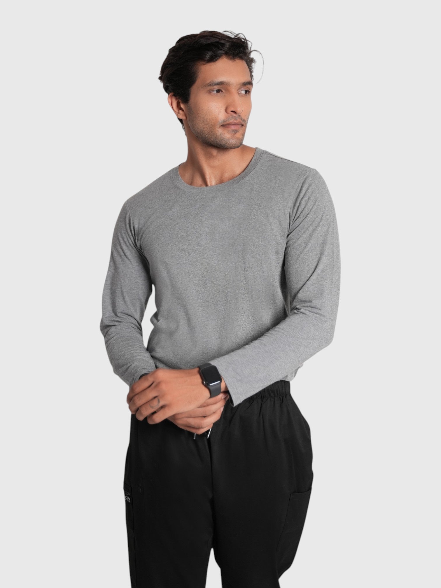 CloudFresh Men Full Sleeve Underscrub#Color_Grey