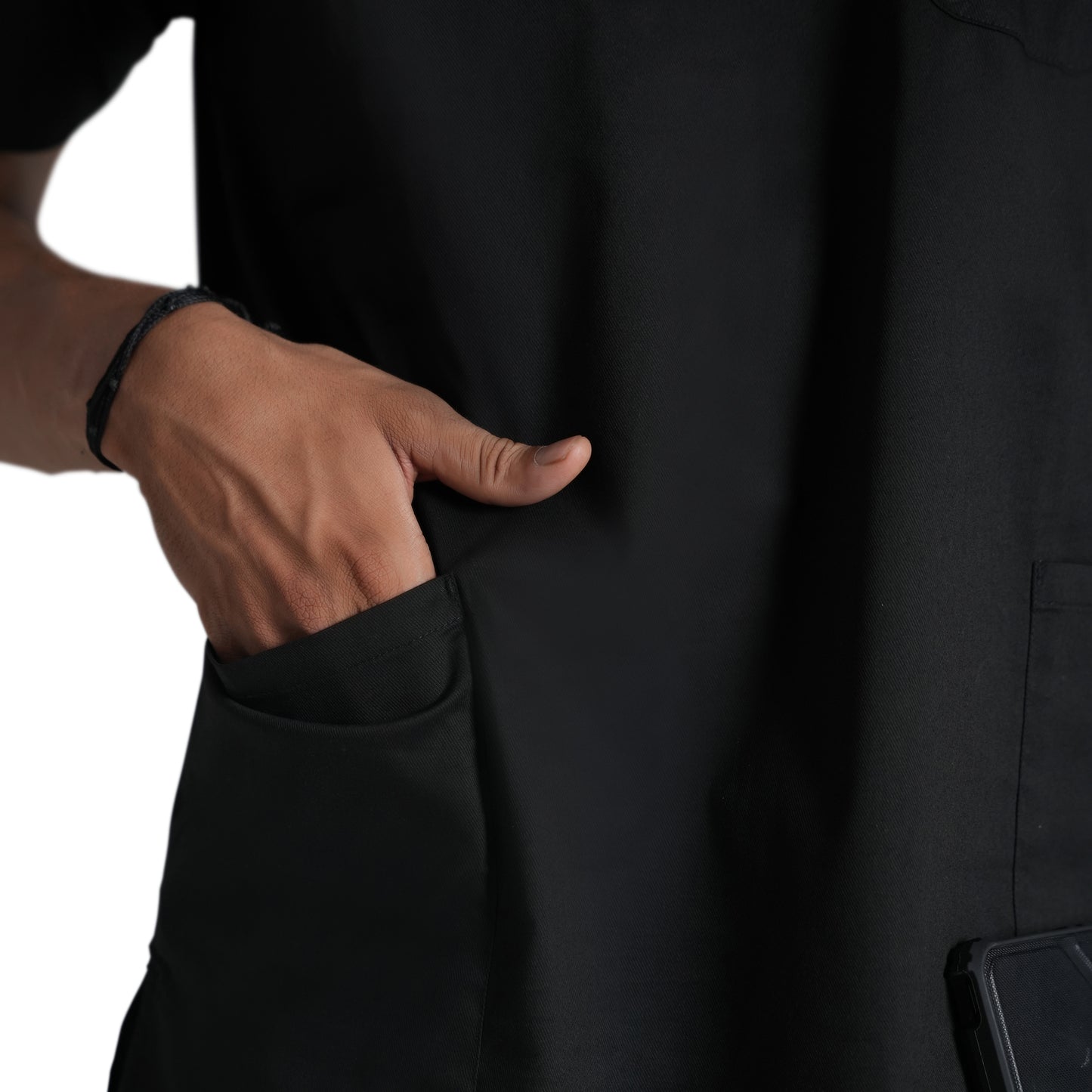 Men's Audere Classic Fit (Kohl Black) Scrub Set ( Only Top Customization )