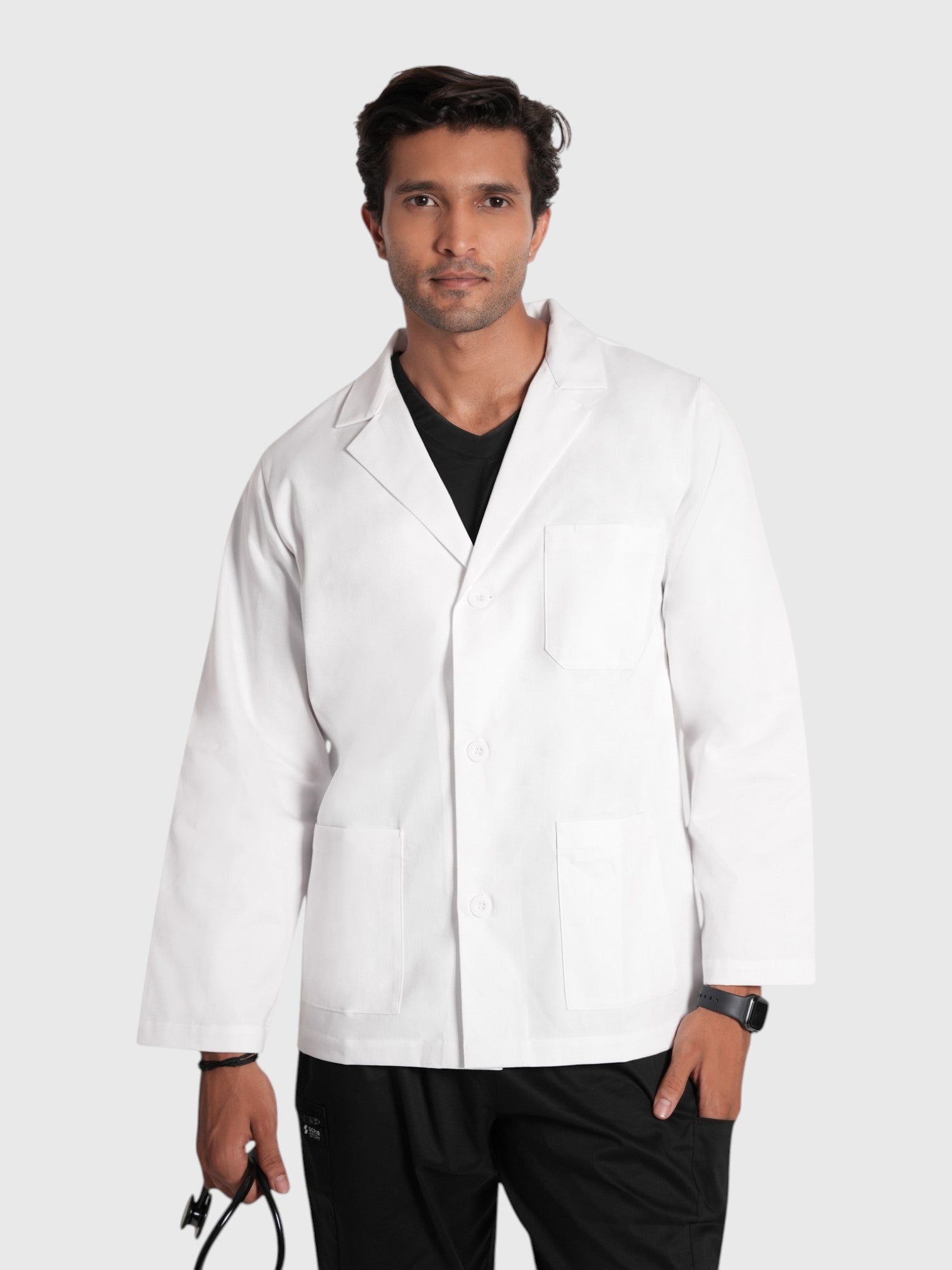 Men's Short Labcoat with Long Sleeve