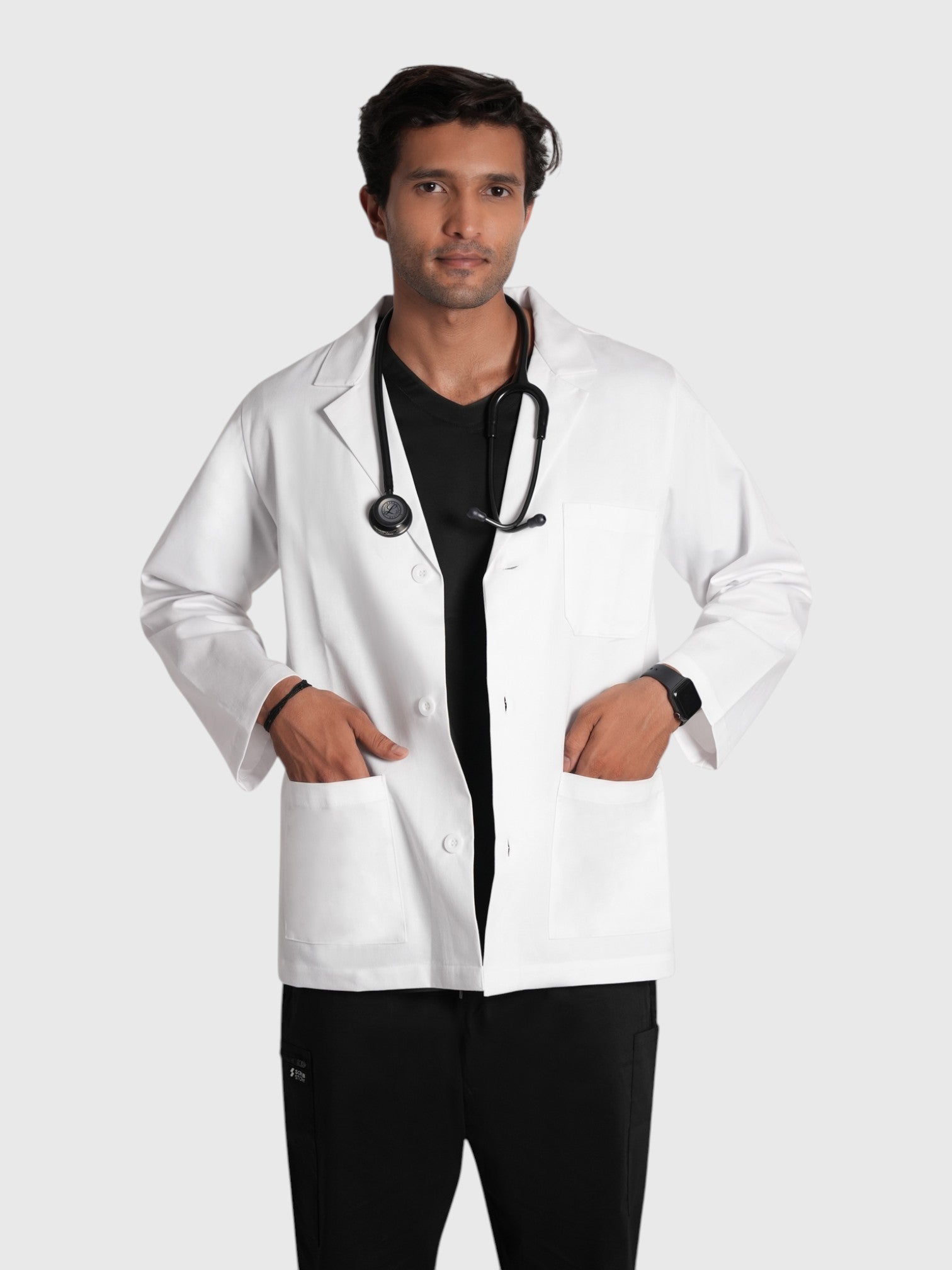 Men's Short Labcoat with Long Sleeve