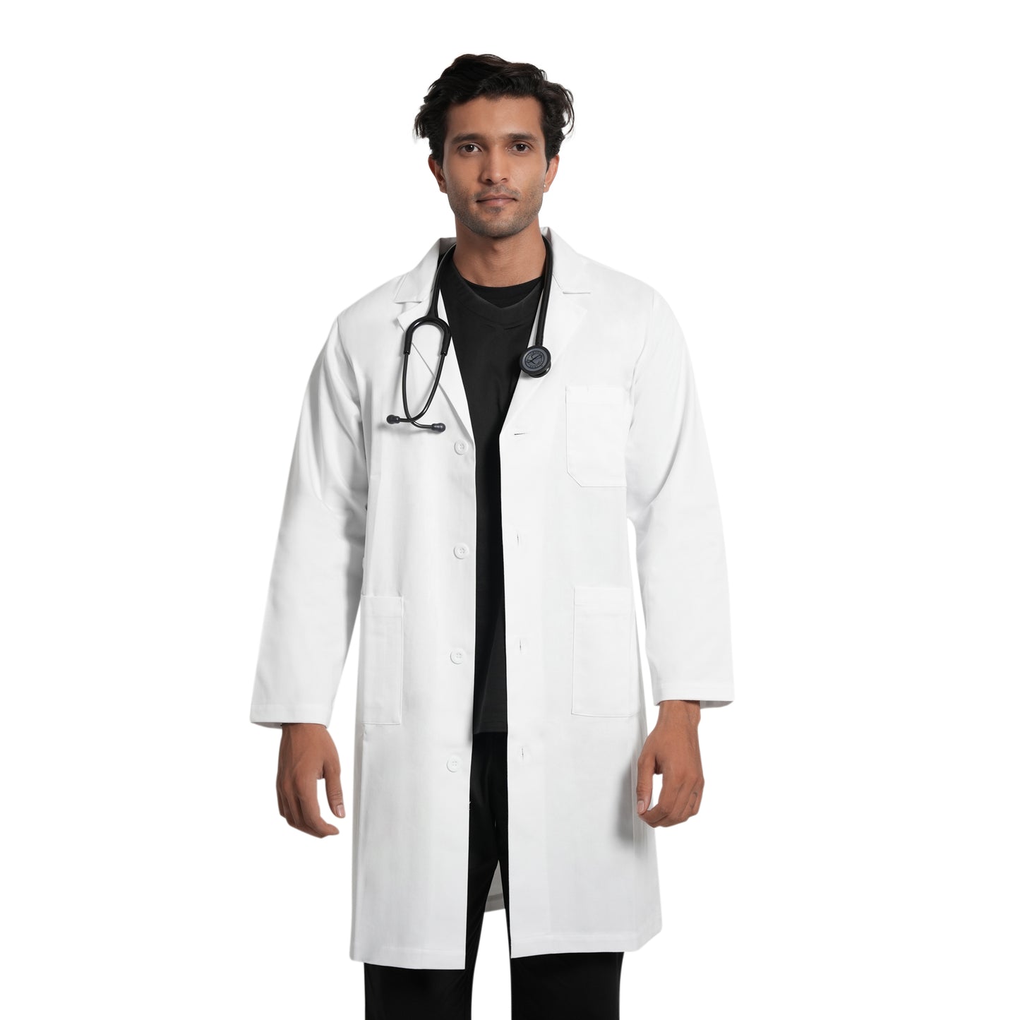 ScrubStory Mens Valor LabCoats Long with Long Sleeve