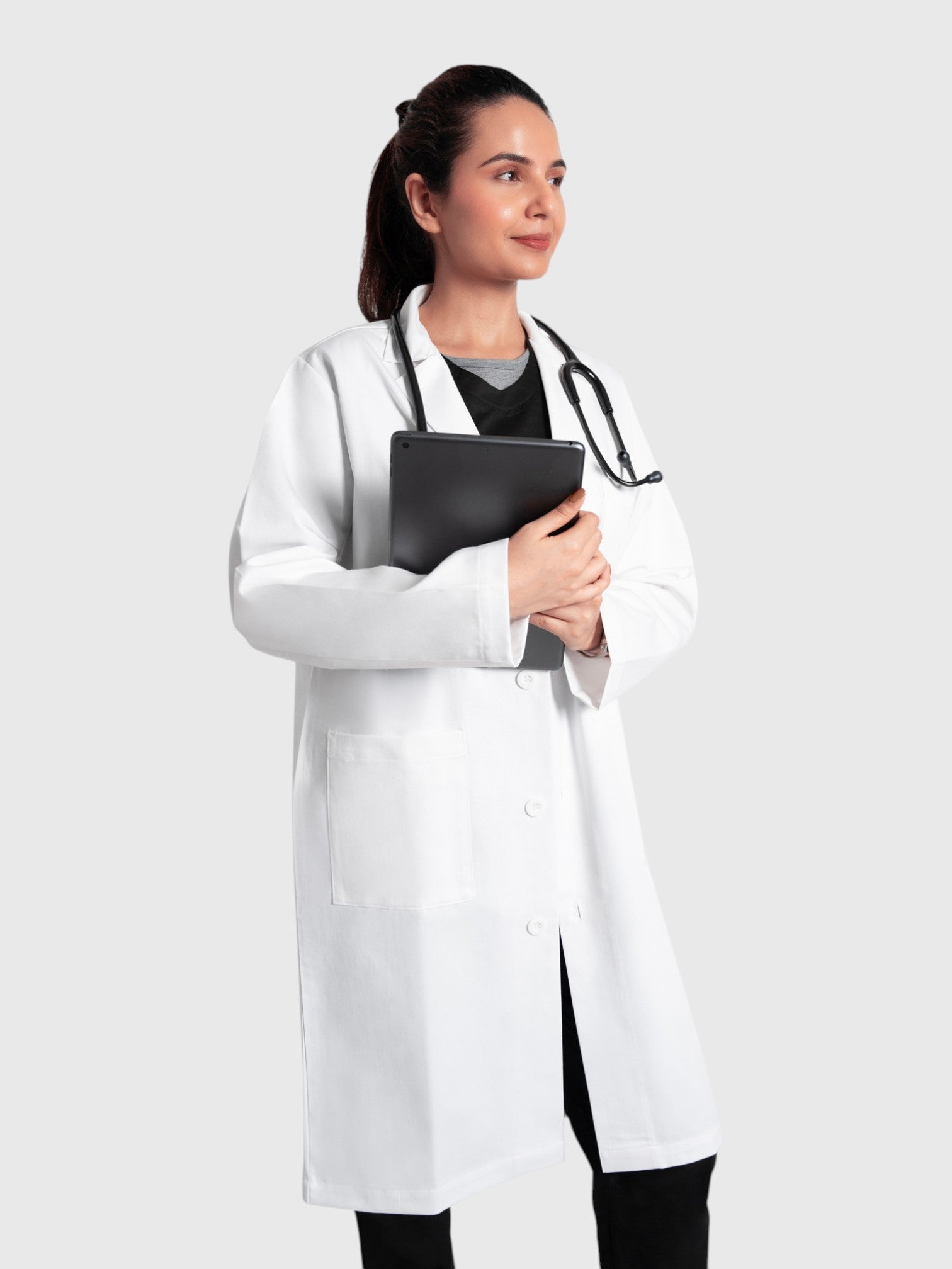 Woman's Long Labcoat with Long Sleeve