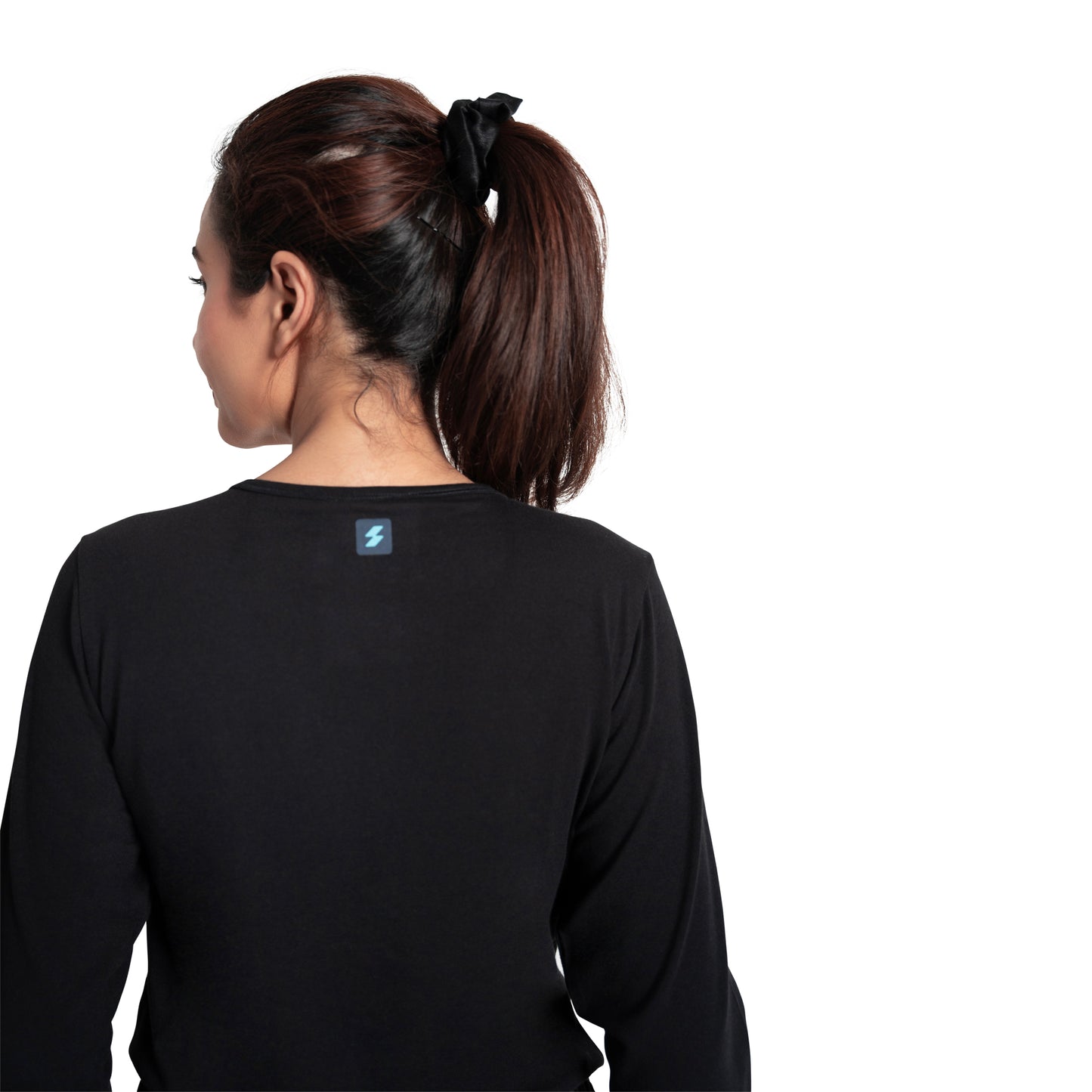 Scrubstory CloudFresh Women Full Sleeve Underscrub#Color_Black