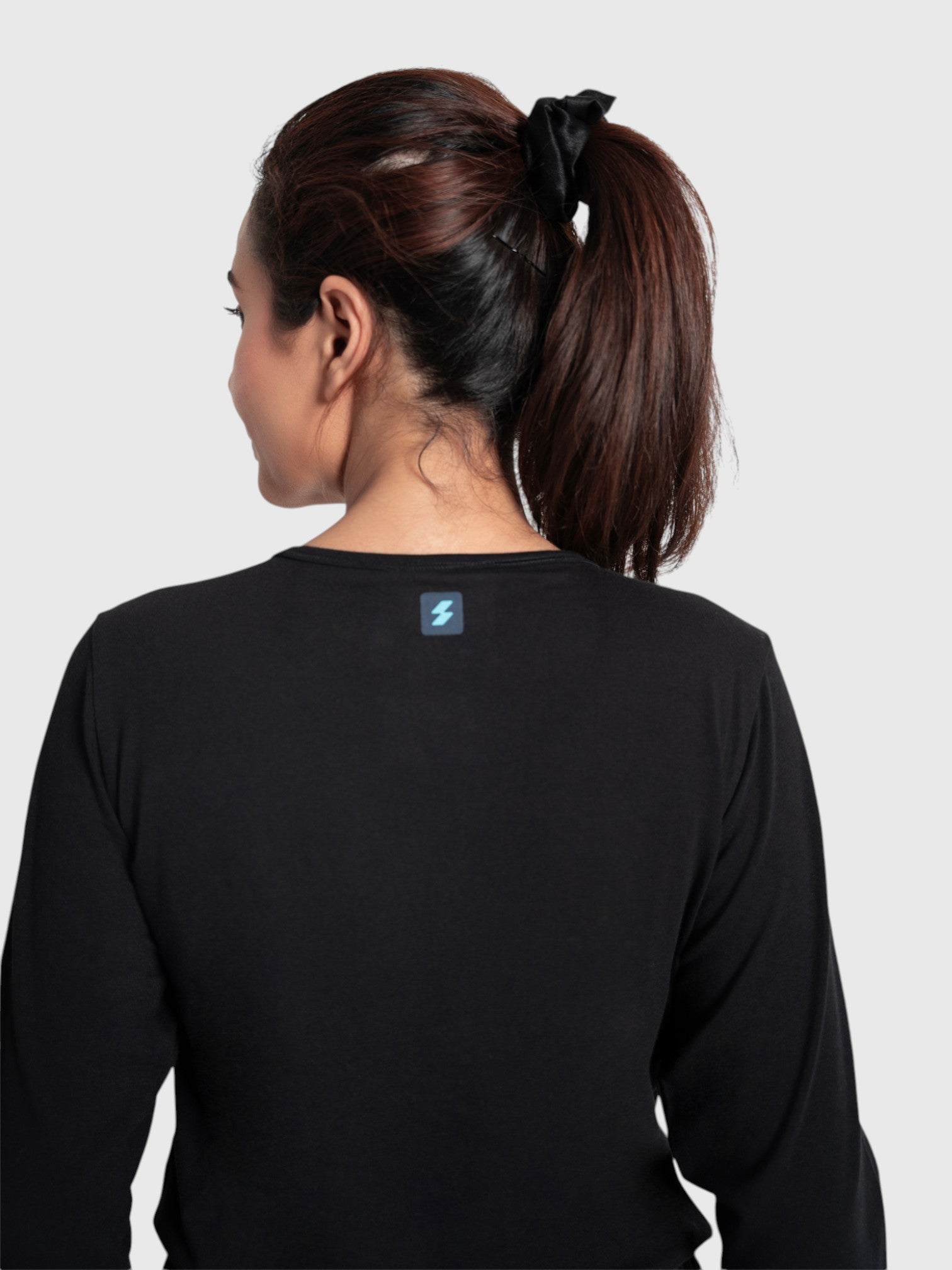 CloudFresh Women Full Sleeve Underscrub#Color_Black